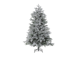 Árbol de Navidad BELIANI Bassie de PVC Blanco 130x130x180
