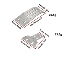 Refuerzo De Chasis De Acero Delantero Y Trasero Para Mejorar El Coche Teledirigido Tamiya Bb01 Bbx 1/10.