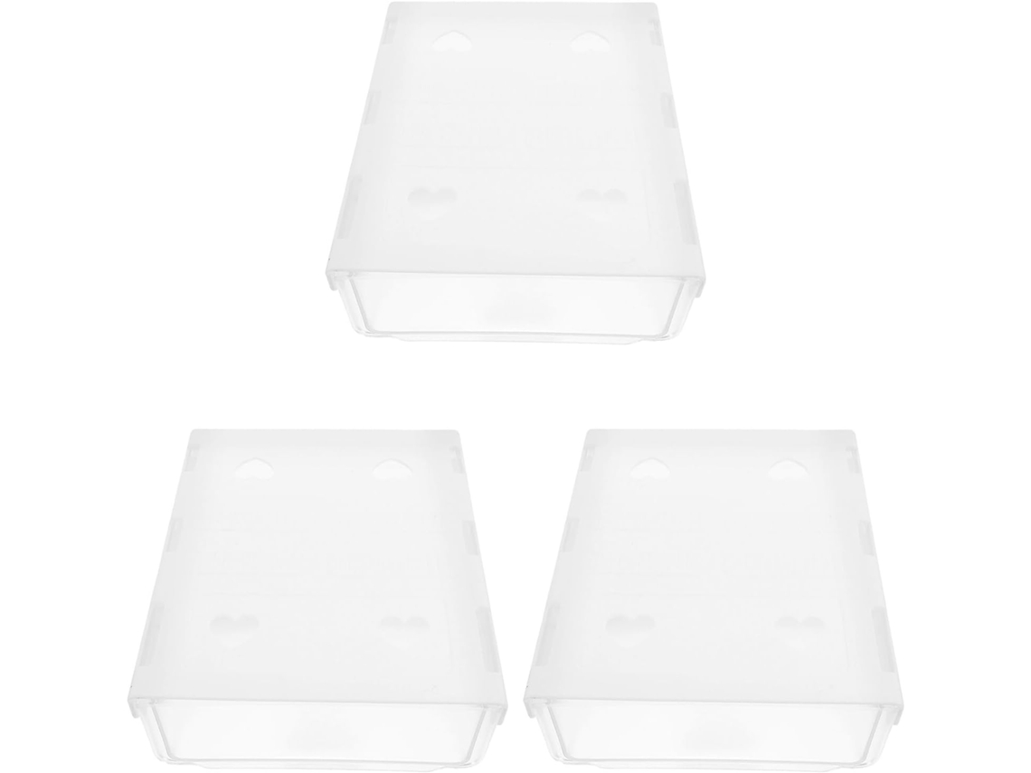 Juego De 3 Cajones Deslizantes Adhesivos Blancos Para Debajo Del Escritorio, Caja De Almacenamiento Oculta