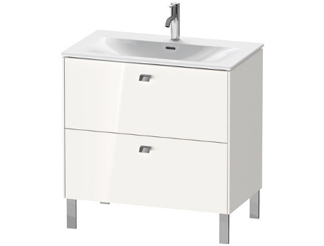 Mueble de lavabo DURAVIT Brioso vertical 82,0 x 47,9 cm 2 cajones cajón superior incl. recorte de sifón y delantal para lavabo Viu 234483