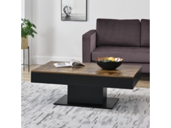 Mesa de Centro [EN.CASA] Lünen  (Marrón - Tablero Recubierto De Melamina - 40 x 110 x 60 cm)
