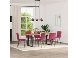 Maison Exclusive - Sillas De Comedor 6 Unidades Terciopelo Rojo Tinto