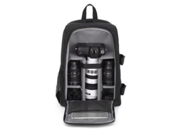 Mochila para cámara de gran capacidad, impermeable y resistente al desgaste, Cuich (gris)