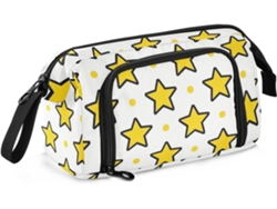 Besportble Estuche De Gran Capacidad Con Compartimento Para Adultos Y Estrellas Amarillas 24 X 9,5 X 15 Cm