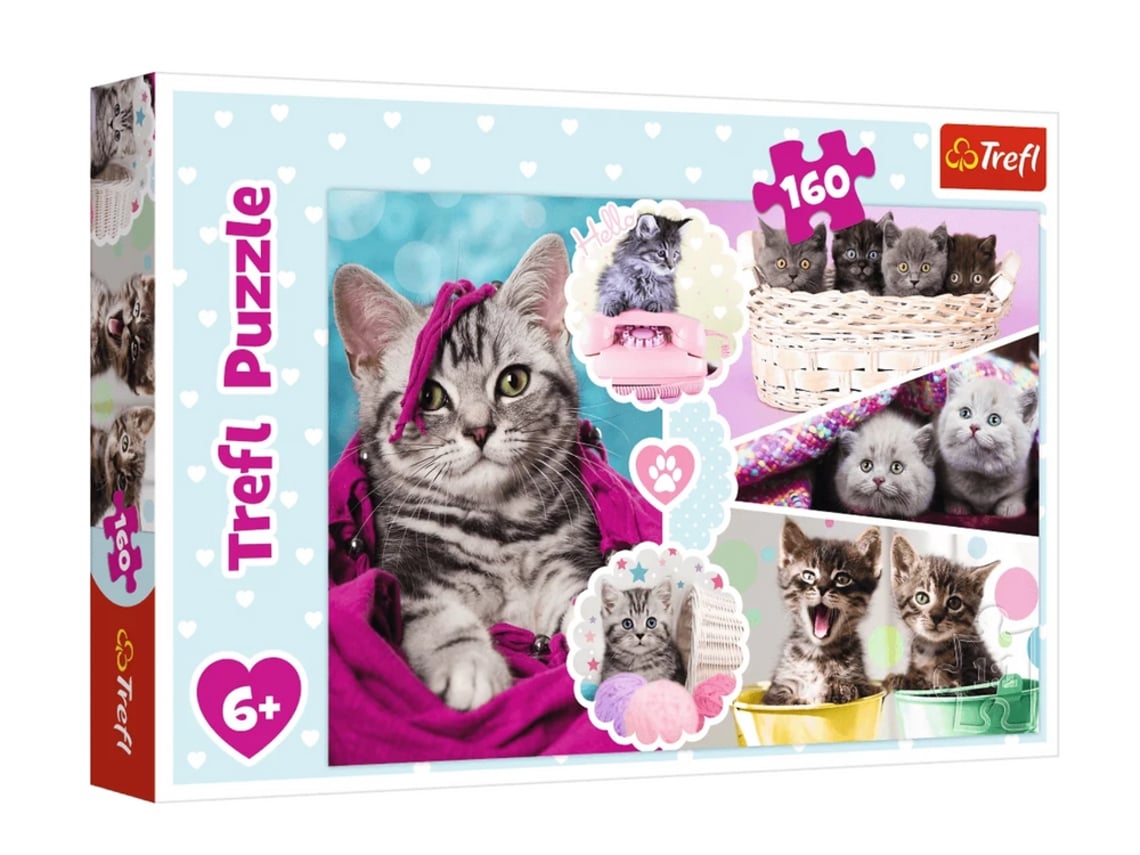 Rompecabezas de 160 piezas. Gatos adorables Trefl 15371