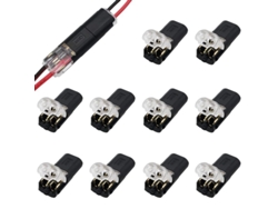 Conectores De Cable De Bajo Voltaje, 10 Piezas, Conector Eléctrico De 2 Pines Para Cable De 18-22 Awg