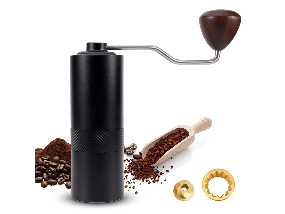 Molinillo De Café Manual Con Resorte Cónico De 6 Núcleos, Ajuste Digital, Portátil Para Café Espresso Y De Goteo.