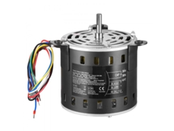Motor De Soplador 1/3 Cv Con Eje De 10 Mm Y Condensador Para Sistemas De Aire Tekmaquinas
