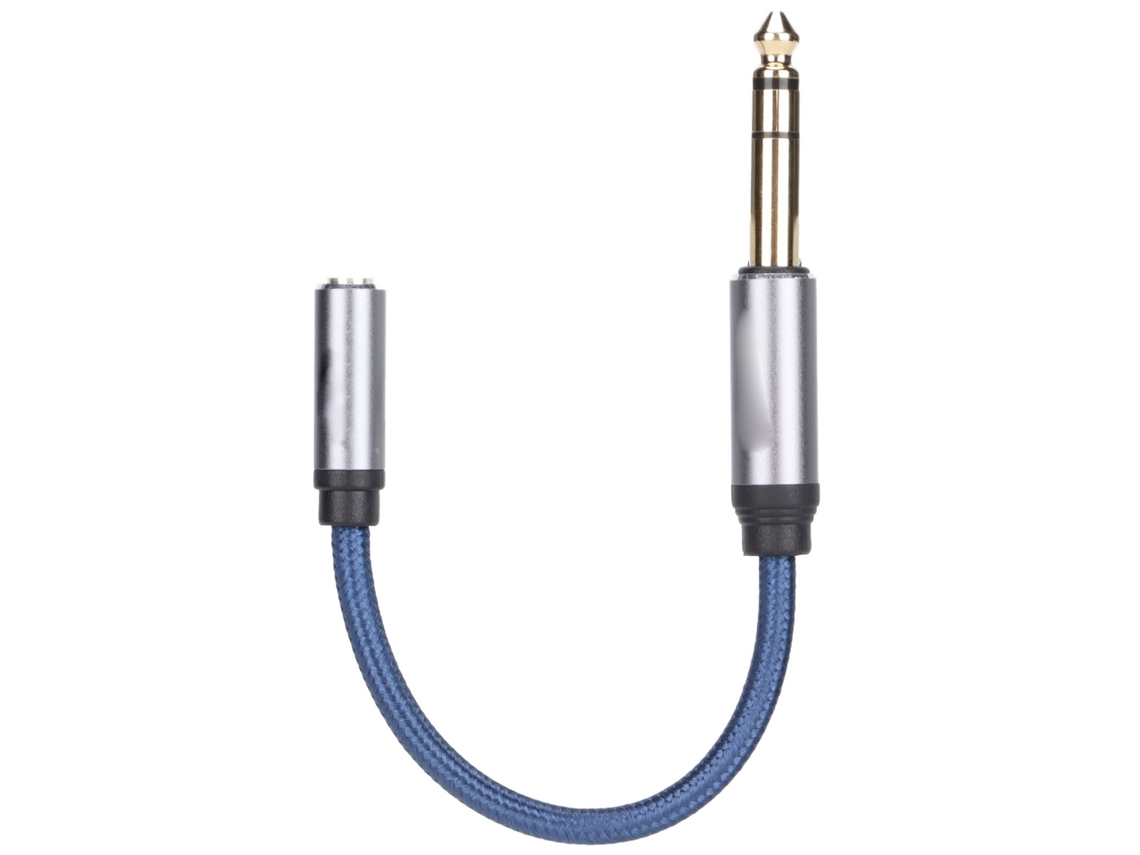 Cable adaptador de audio de 3,5 mm hembra a 6,35 mm macho para micrófono y auriculares CHABERLU