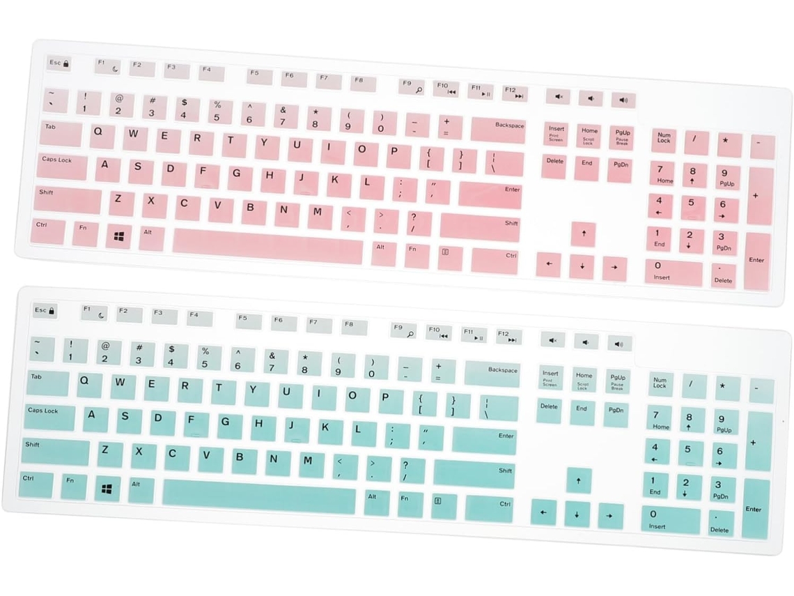 Protege Tu Teclado Kb216d, Km636 Y Kb216t Con Este Paquete De 2 Láminas De Silicona Antipolvo.