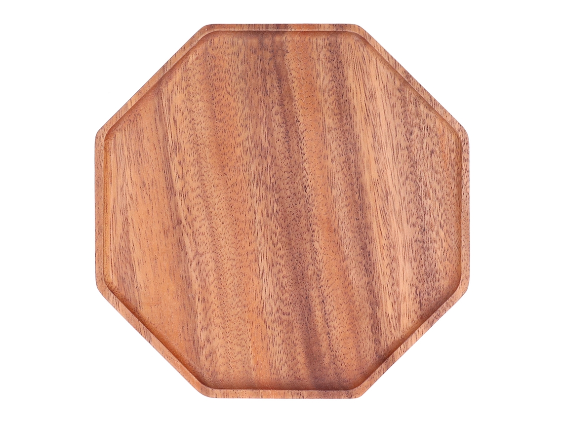 MEOIRUERY Bandeja de Servicio en Madera Natural, Ecológica, de Textura Uniforme y Sin Olor