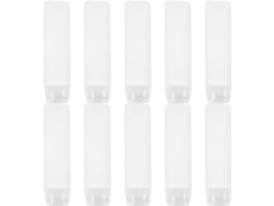 Nuobesty 10 unidades de tubos de plástico flexibles, vacíos y recargables para viajes, para champú.