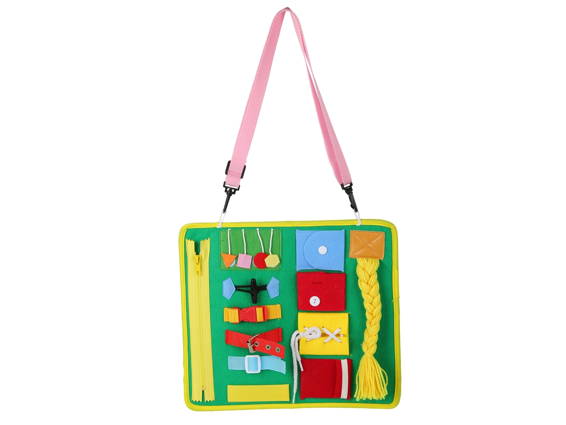 Juguete Educativo Para Que Los Niños Aprendan A Atarse Los Zapatos - Hebilla Y Cadena - Verde