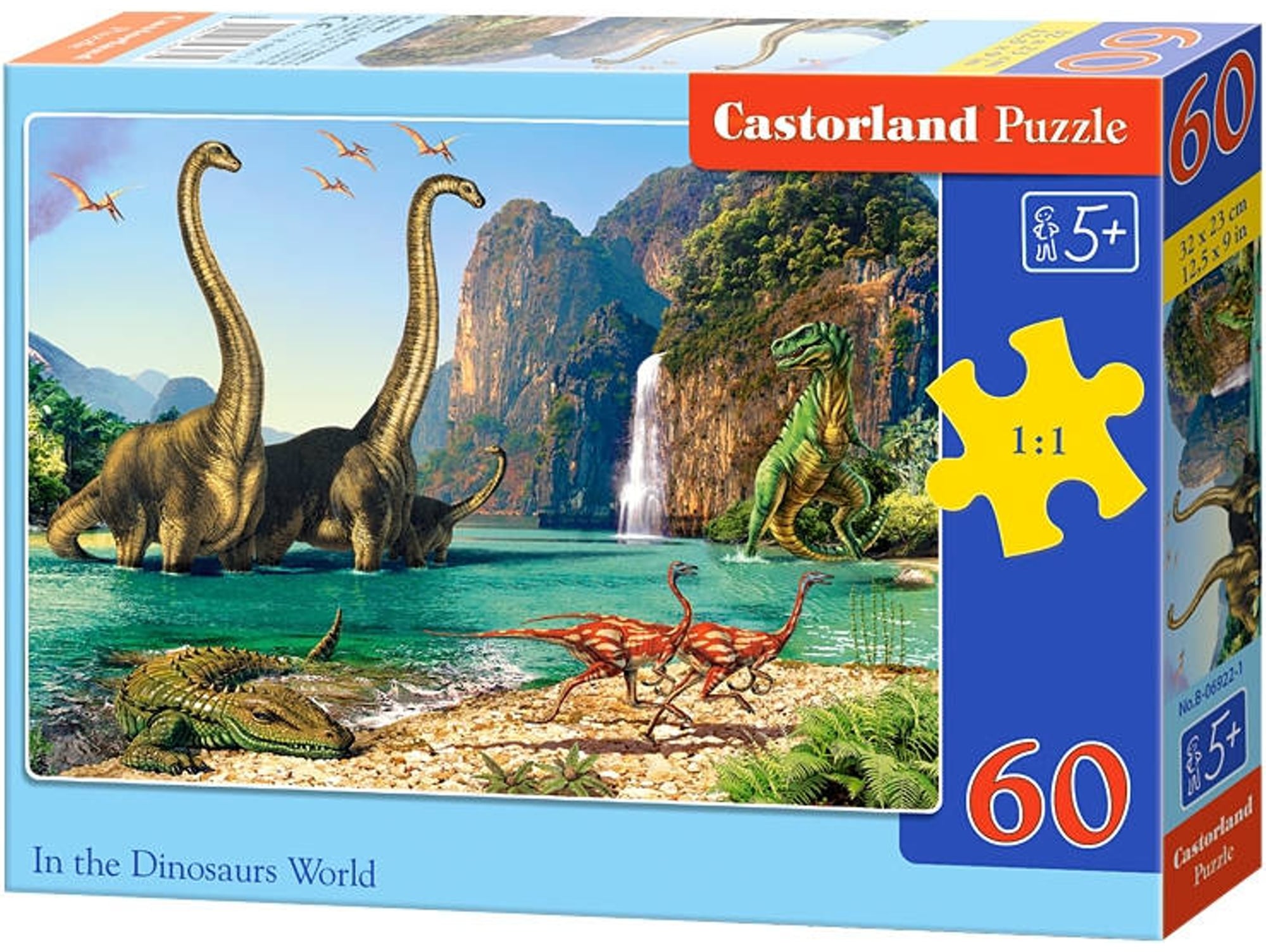 Puzzle CASTORLAND In the Dinosaurus World (60 Piezas)