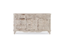 Mueble de Madera de Mango Blanca Envejecida 95X175X44 GINER Y COLOMER