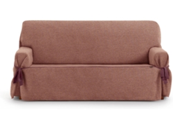 Funda de Sofá 2 Plazas EYSA Universal Premium Valeria Tejido Elástico (180 x 70 x 110 cm - Poliéster y Algodón - Teja)