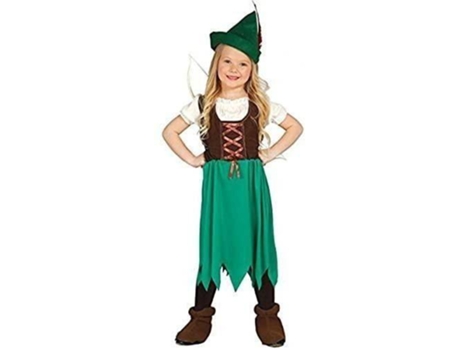 Disfraz de Niña GUIRCA Robin Girl (Talla: 5-6 años)