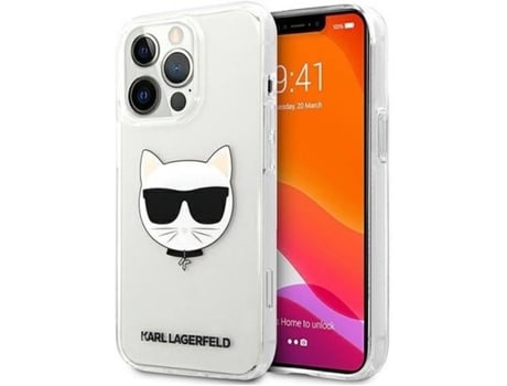 Carcasa Apple KARL LAGERFELD iPhone 13 Pro Max Choupette 64 Transparente