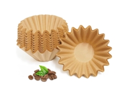 Filtros de café de papel desechables, paquete de 200 hojas, marrón natural. Mudg
