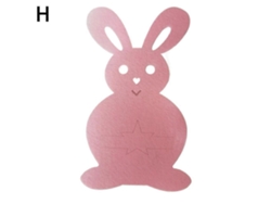 Bolsas para cubiertos con forma de conejito de Pascua, decoración de bolsas para cubiertos, portacubiertos, Nostalgia88