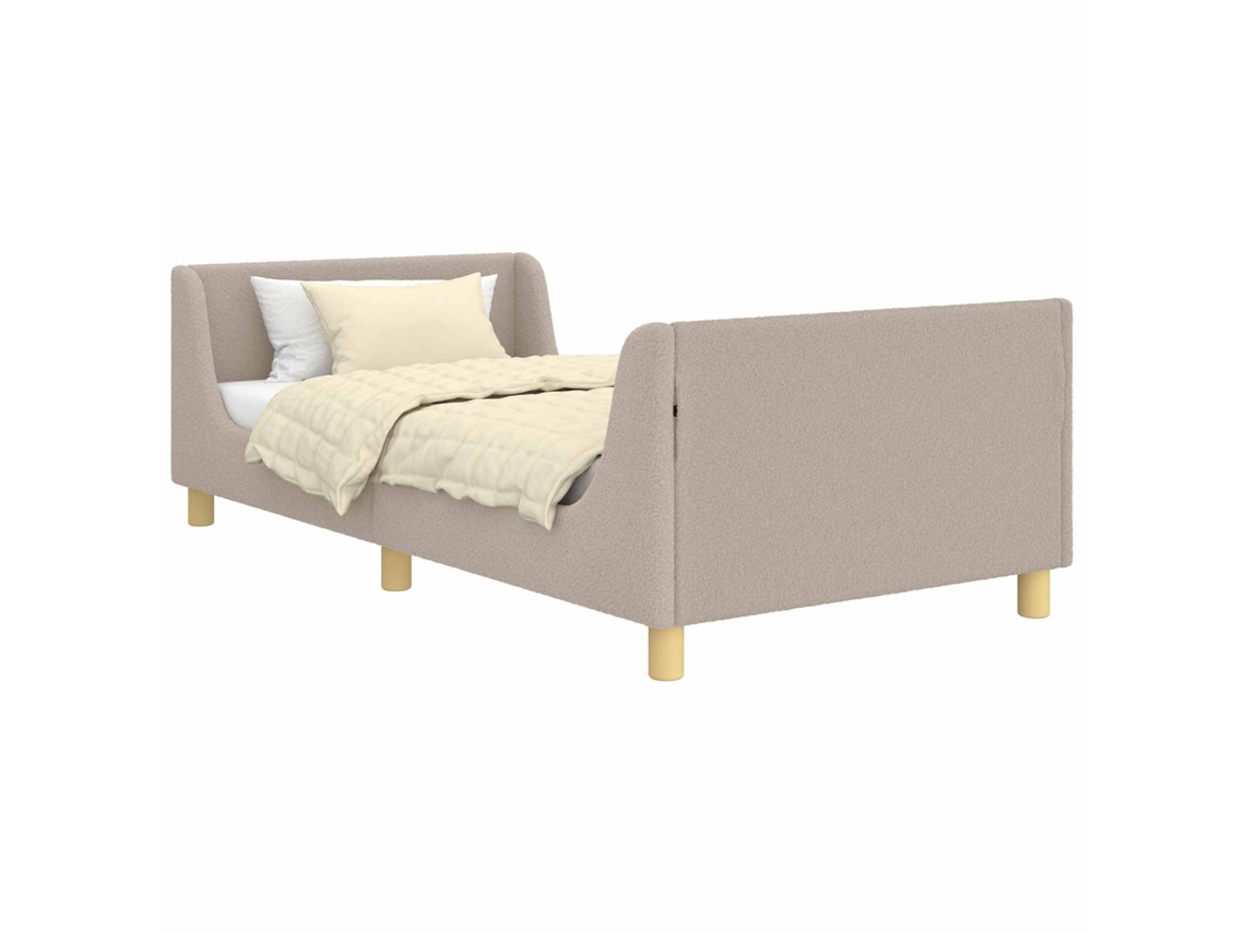 Maison Exclusive - Cama Para Niños Con Cabecero Gris Claro 90 X 190 Cm
