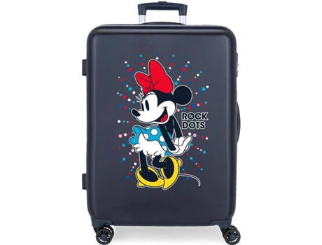 Maleta de Cabina DISNEY Minnie Rock Dots 68cm Rígida Azul