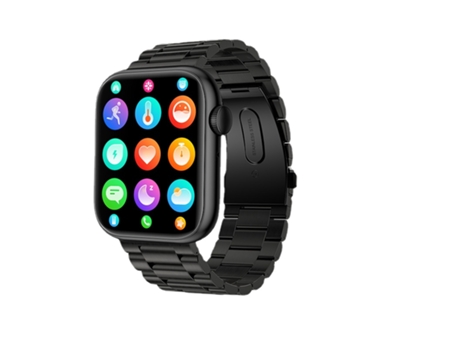 Reloj inteligente con termómetro de llamada Bluetooth de 1,85 pulgadas compatible con 100 teclas giratorias deportivas para hombre reloj inteligent...