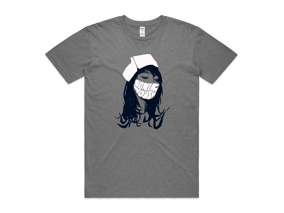 Sonic Youth Nurse Dark Grey T-shirt Rockinstone Unisex Adults Best Sellers Size:s