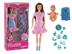 Accesorios para Vestido Rosa de Muñeca Embarazada B.active