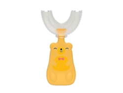 Juego de 2 cepillos de dientes con forma de U y diseño de dibujos animados para niños, de silicona suave D GOKOCO