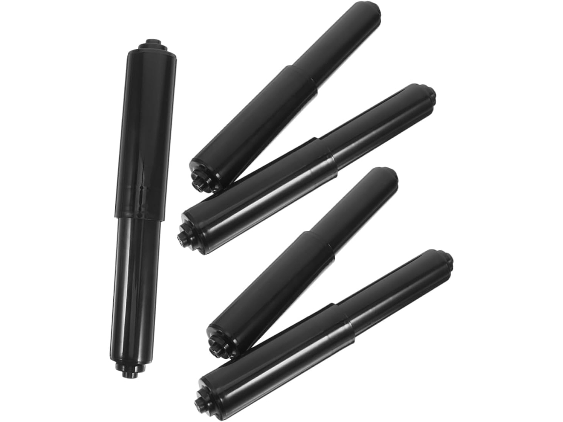 Juego de 5 portarrollos de papel higiénico ajustables con resorte para baño y otros usos - Slowmoose