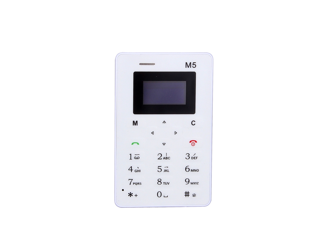 Teléfono con ranura para tarjeta EOOCOO (cuerpo ultrafino, tamaño de bolsillo y portátil)