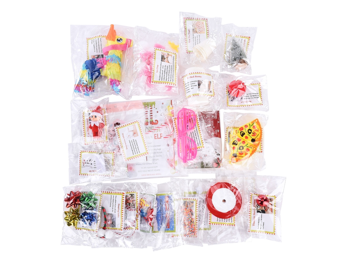 Set de regalo de elfo: Cuenta atrás para Navidad (24 días)