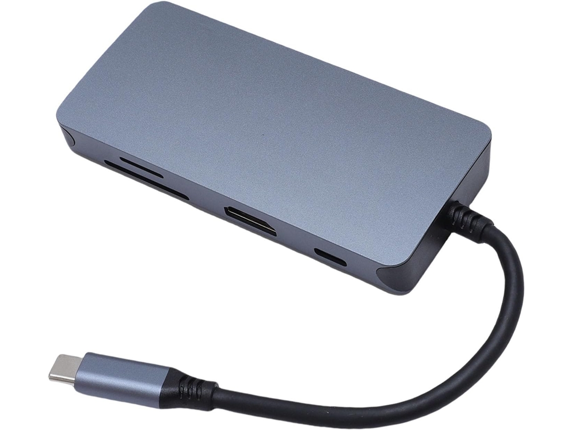 Estación De Acoplamiento De 8 Pulgadas Con Salida 4k Hd A 60 Hz, Carga Pd De 100 W, Usb