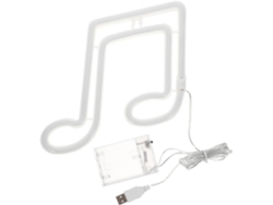 Luces LED con forma de notas musicales para decorar dormitorios, salas de estar, fiestas y bodas.