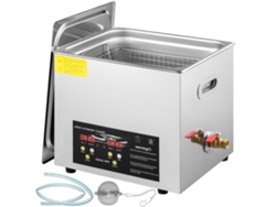 Máquina de limpieza ultrasónica digital de 10L con calefacción, temporizador y pantalla LED Tekmaquinas