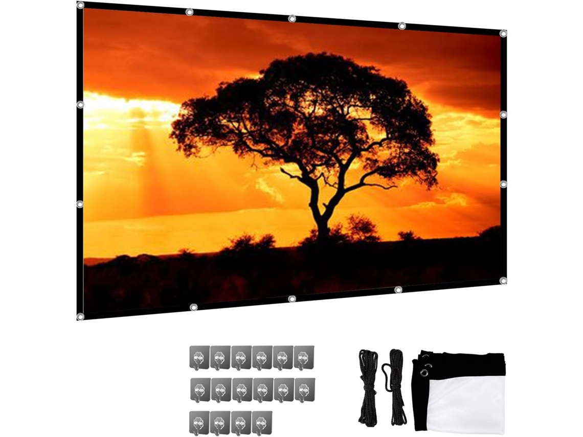 Pantalla De Proyección Portátil Plegable Para Exteriores De 60 A 200 Pulgadas, 16:9/4:3 Hd, Pantalla De