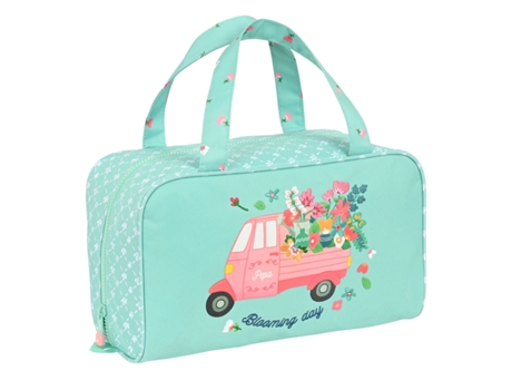 Neceser Escolar Glow Lab Pepa Verde (31 x 14 x 19 cm)