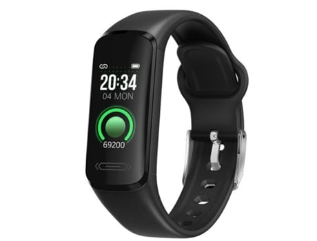 Smartwatch MDUG Monitor de Frequência Cardíaca Preto