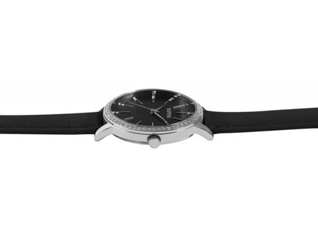 Mujer reloj mujer con pulsera en piel genuina decorada con 60 piedras similares y brillantes