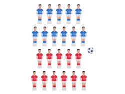Accesorios Para Futbolín, 22 Piezas, Jugadores, Pelota Roja Y Azul De 32 Mm Para Máquina 4824