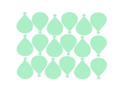 Baok - Adhesivo decorativo luminoso de globo para la decoración de paredes de sala de estar y dormitorio.