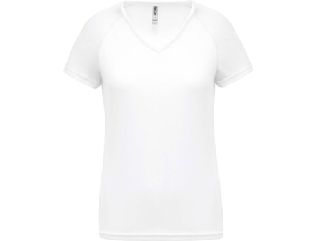 Camiseta de Mujer para Deporte PROACT Multideportes Poliéster Blanco (XL)