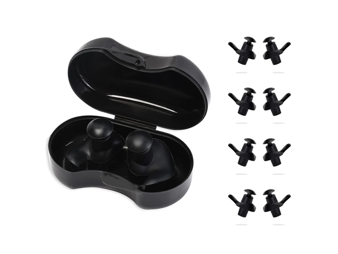 Tapones de silicona para los oídos, reutilizables, suaves e impermeables, para adultos y niños, para nadar, surfear y bucear.