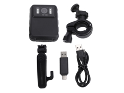 Cámara Corporal Portátil 1080p Hd Con Visión Nocturna Y Grabación En Bucle, Ángulo De 130°, Para Uso Policial, 64 Gb.