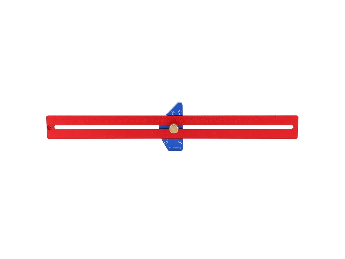 Regla En T De Aluminio Con Ángulo Ajustable Para Carpintería, Herramienta De Trazado De 370 Mm
