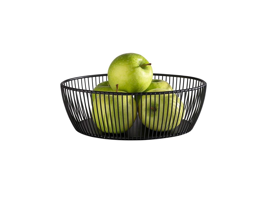 Moderna y Elegante Cesta Metálica para Buffet Negra 24x19cm Aps