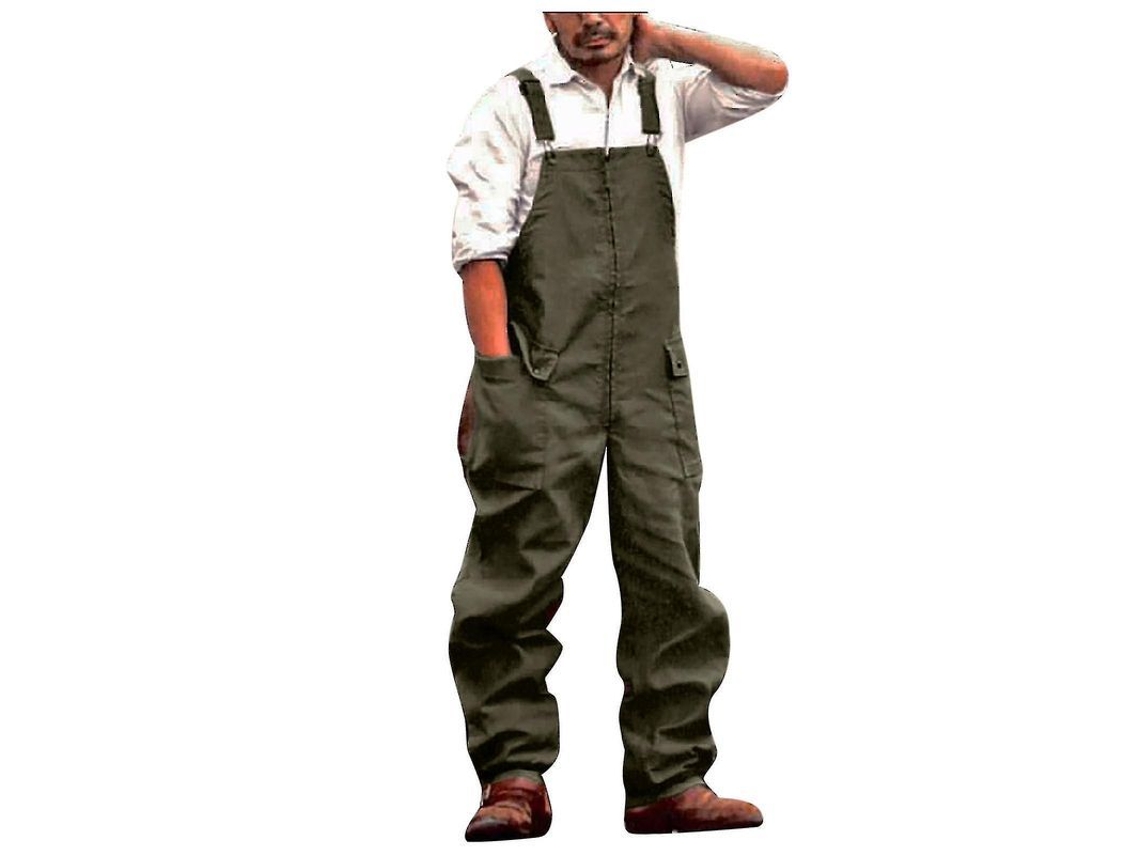 Pantalones Cargo Retrô Para Homem Tamanho Grande Soltos Casual Verão Outono Poliéster Algodão