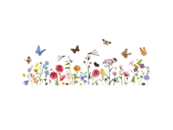 Libélulas decorativas para superficies lisas, calcomanías de insectos impermeables y duraderas, patrones estéticos y modernos de flores y mariposas.