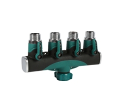 Conector Divisor De Agua De 4 Vías Para Grifo, Manguera Y Adaptador De Riego De Jardín Con Válvulas.
